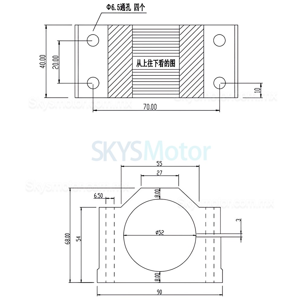 Kit de motor de husillo CNC refrigerado por aire 500W, 110V/220V, OSP001716, 12000rpm, con variadores de frecuencia y 13 pinzas ER11